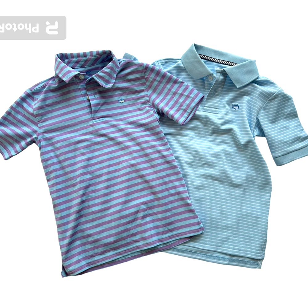 🌊TWO Boys Southern Tide Short Sleeve Polo Shirts